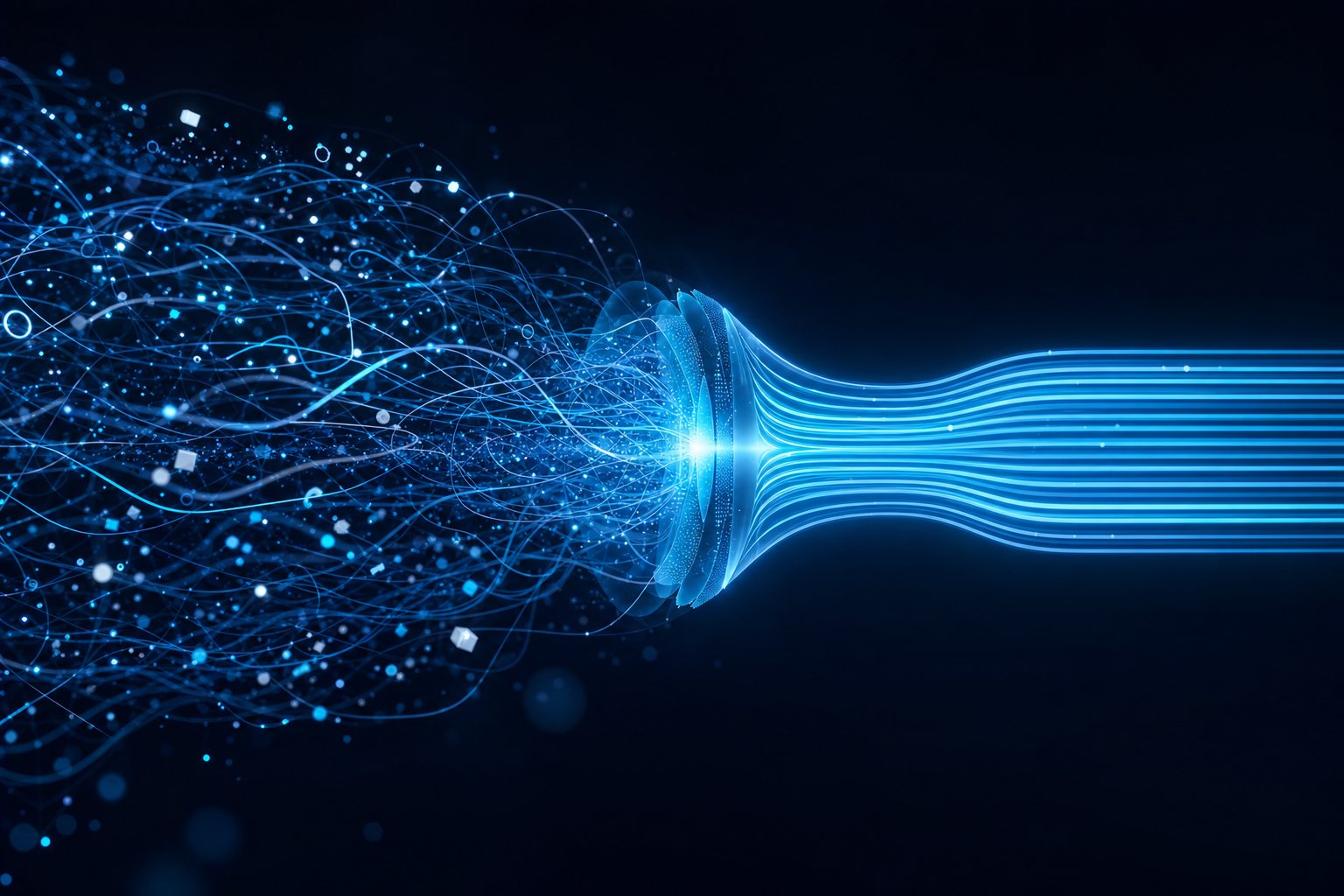 Chaos of data resolving into calm, ordered streams