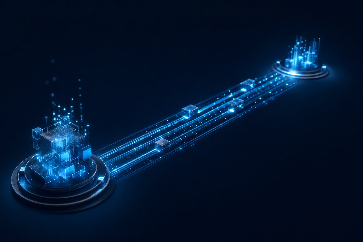 Abstract orchestration of many connected enterprise systems around a central hub