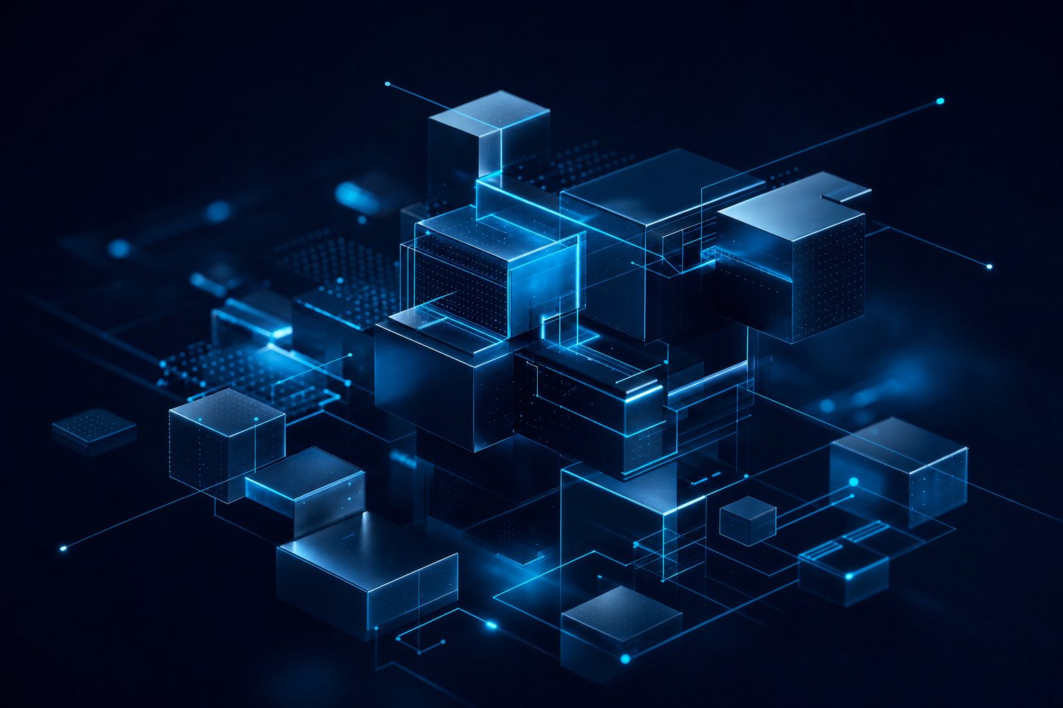 Abstract translucent interface panel built on a modern stack